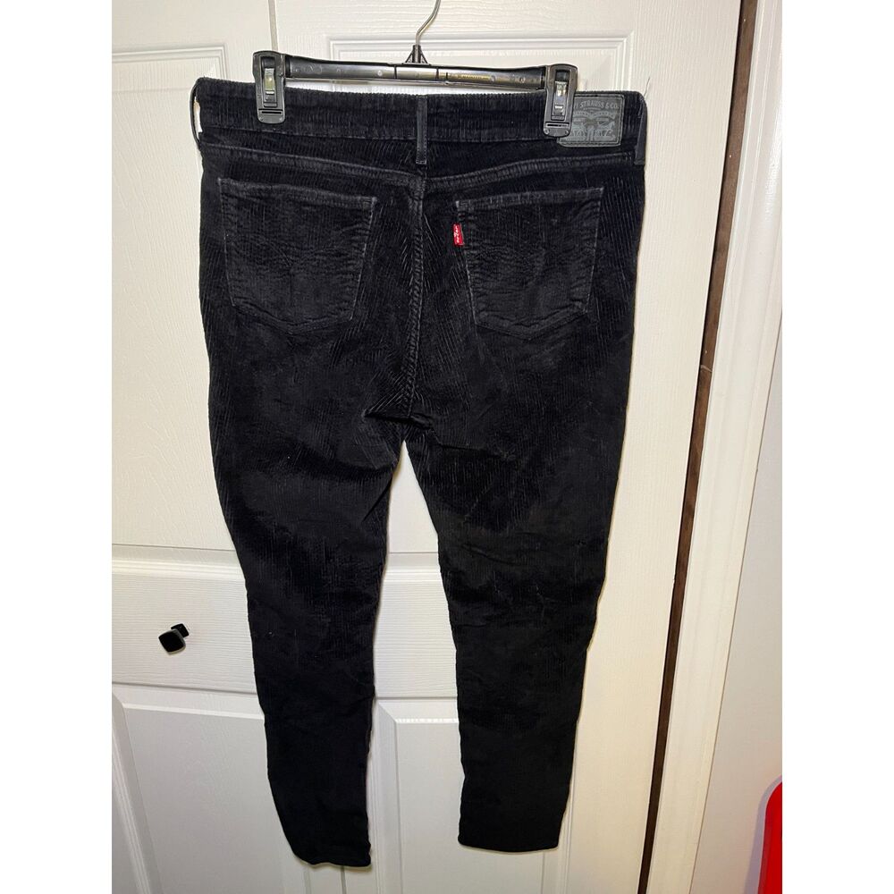 Levi’s 511 Mens Black Corduroy Pants 32x30 Slim Fit Jeans - Picture 4 of 5